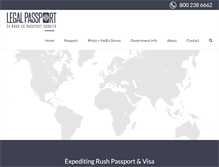 Tablet Screenshot of legalpassport.com